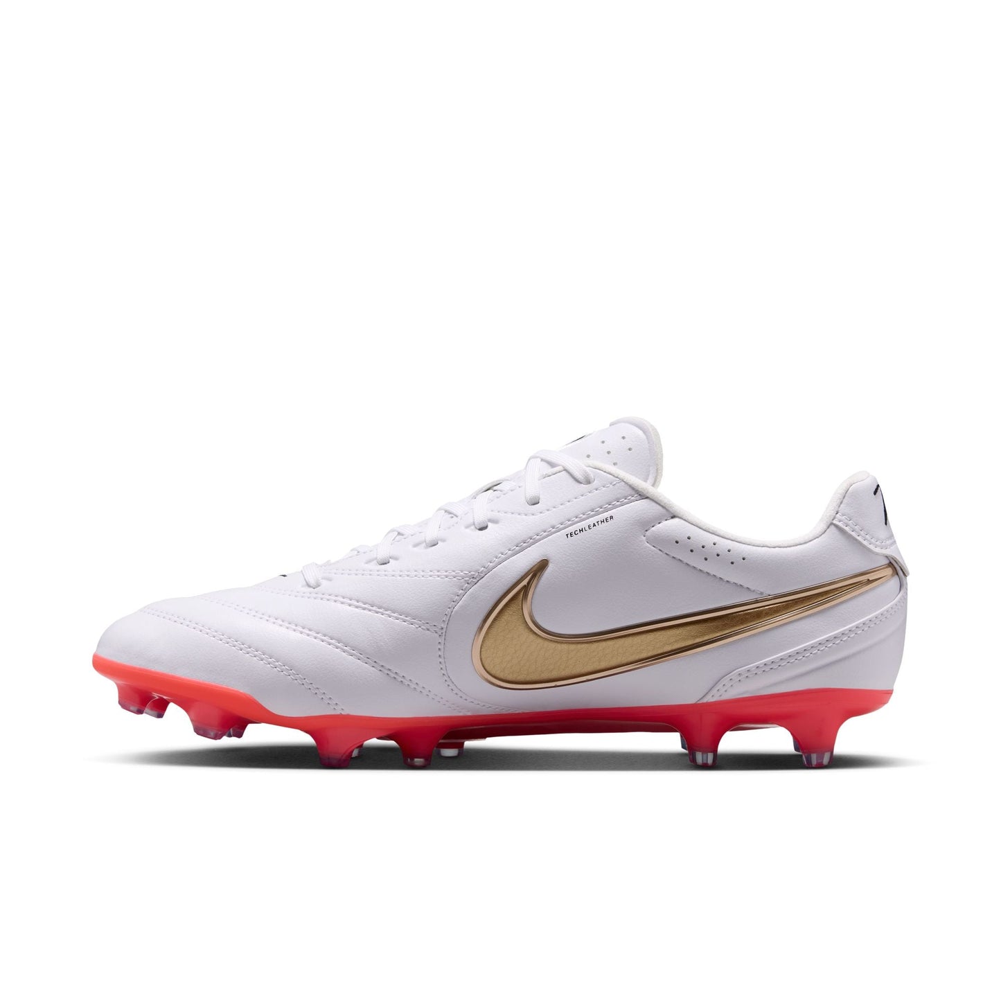 Nike Tiempo Ligera Pro FG Firm Ground Soccer Cleats-  White/Bright Crimson/Blur