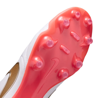 Nike Tiempo Ligera Pro FG Firm Ground Soccer Cleats-  White/Bright Crimson/Blur