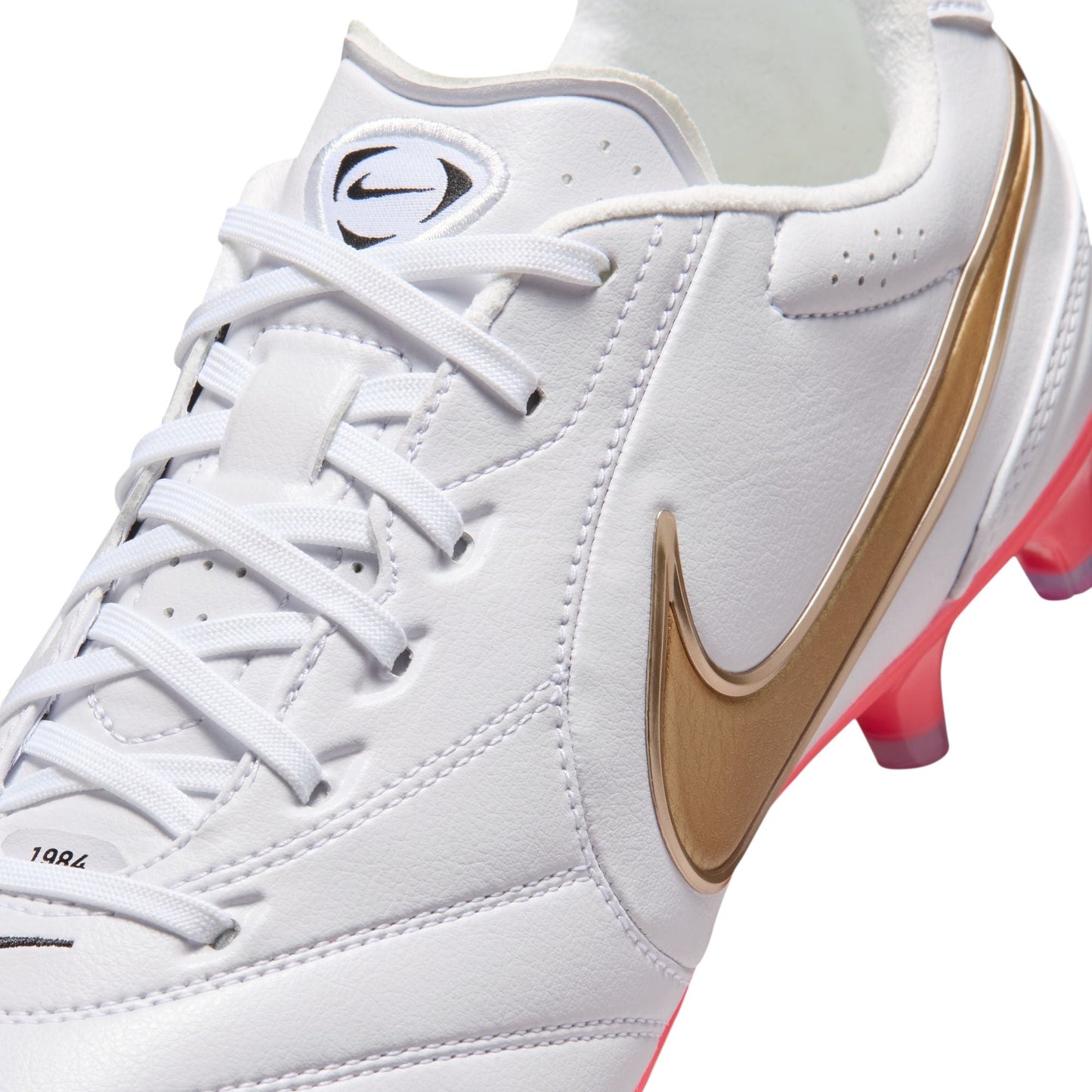 Nike Tiempo Ligera Pro FG Firm Ground Soccer Cleats-  White/Bright Crimson/Blur