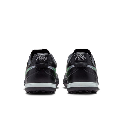 Nike Tiempo Ligera Pro TF Turf Soccer Cleats- Black/Illusion Green/Black