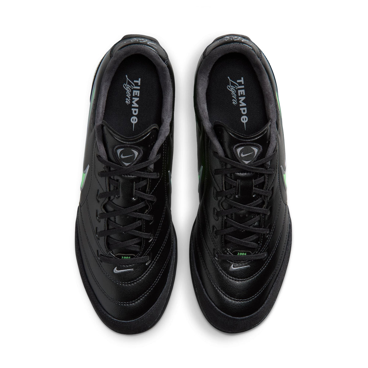 Nike Tiempo Ligera Pro TF Turf Soccer Cleats- Black/Illusion Green/Black