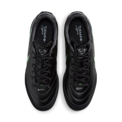 Nike Tiempo Ligera Pro TF Turf Soccer Cleats- Black/Illusion Green/Black