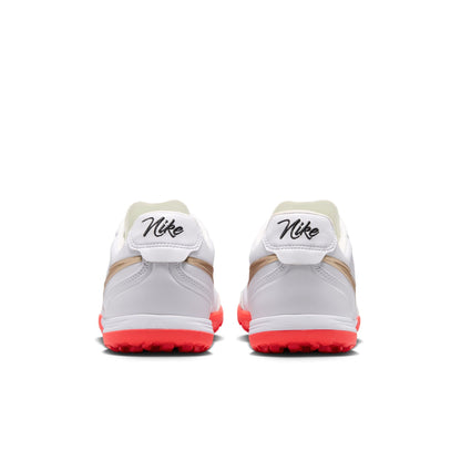 Nike Tiempo Ligera 10 Pro TF Soccer Shoes - White/ Blur/ Bright Crimson