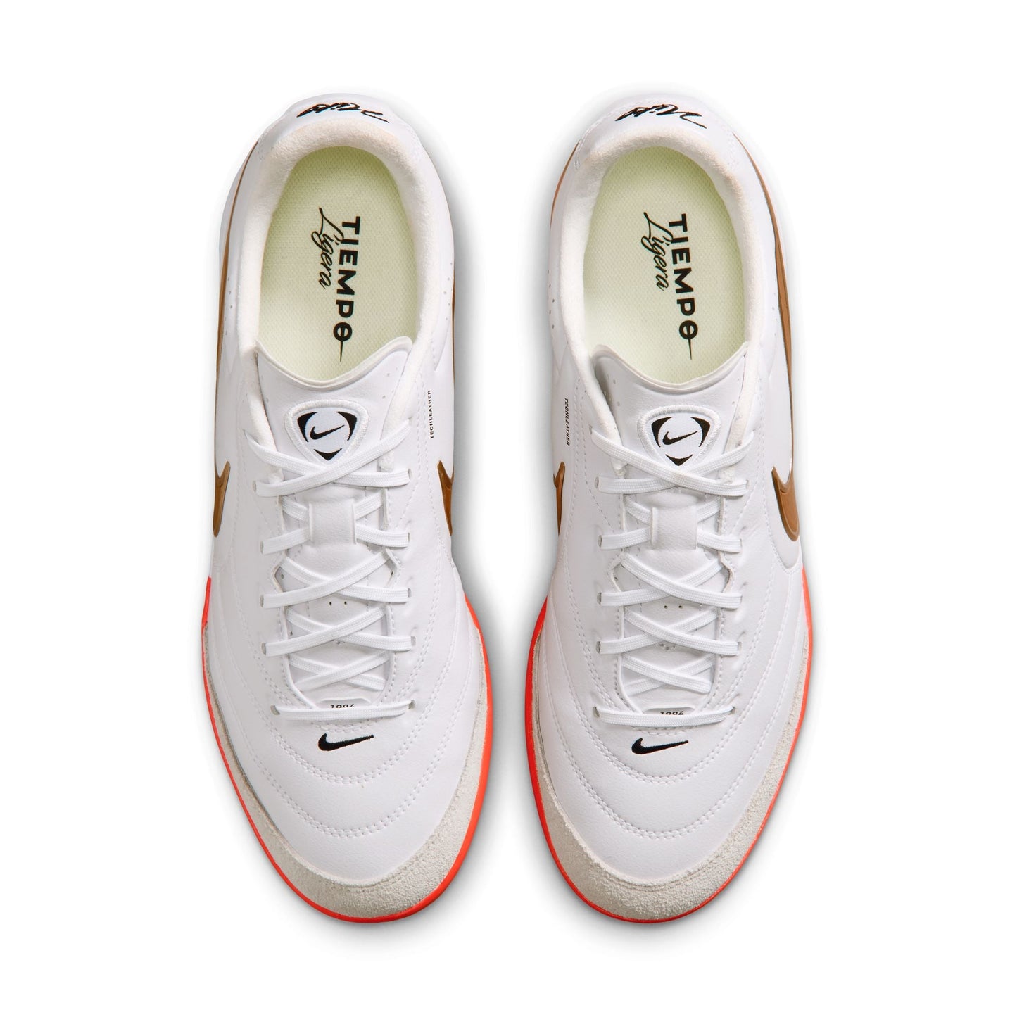 Nike Tiempo Ligera 10 Pro TF Soccer Shoes - White/ Blur/ Bright Crimson