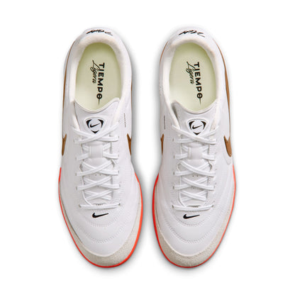 Nike Tiempo Ligera 10 Pro TF Soccer Shoes - White/ Blur/ Bright Crimson