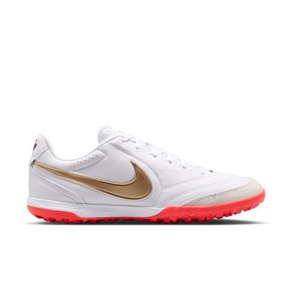 Nike Tiempo Ligera 10 Pro TF Soccer Shoes - White/ Blur/ Bright Crimson