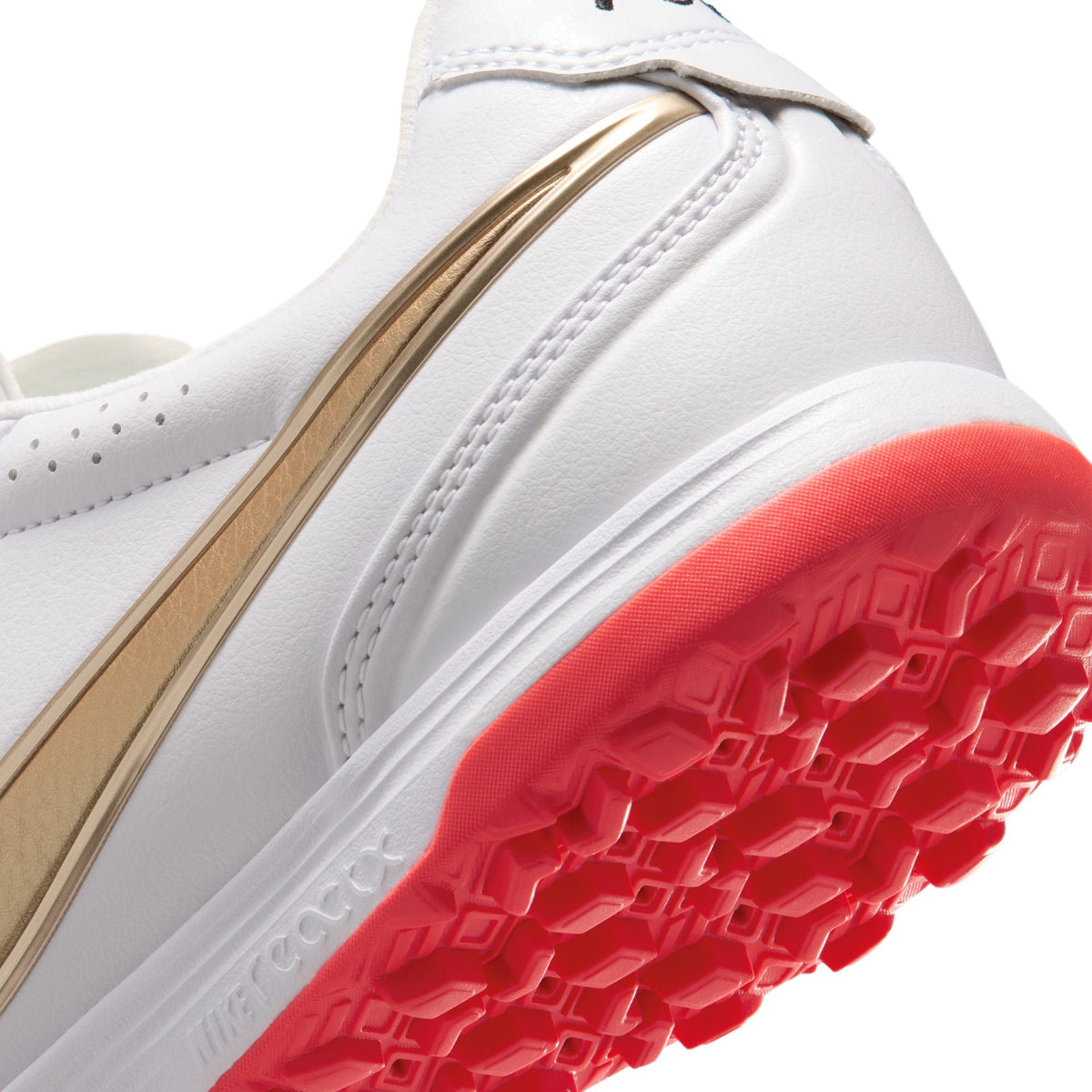 Nike Tiempo Ligera 10 Pro TF Soccer Shoes - White/ Blur/ Bright Crimson
