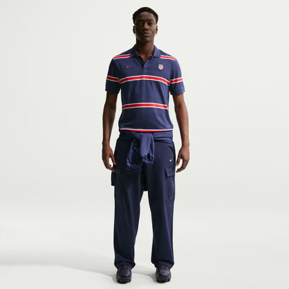 Nike Men's USMNT Polo DF 2.0 Shirt 2026 -  MIDNIGHT NAVY/SAIL/UNIVERSITY RED
