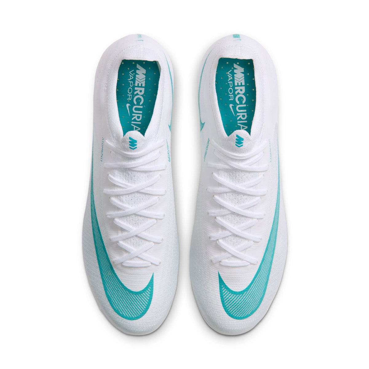 Nike Mercurial Vapor 17 Elite FG Firm-Ground Low-Top Soccer Cleats- White/Dusty Cactus
