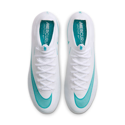 Nike Mercurial Vapor 17 Elite FG Firm-Ground Low-Top Soccer Cleats- White/Dusty Cactus