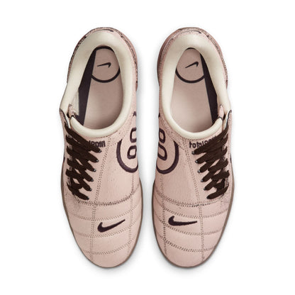 Nike T90 Premium Indoor Soccer Shoe- Pearl White/ Shadow Brown/ Pearl White