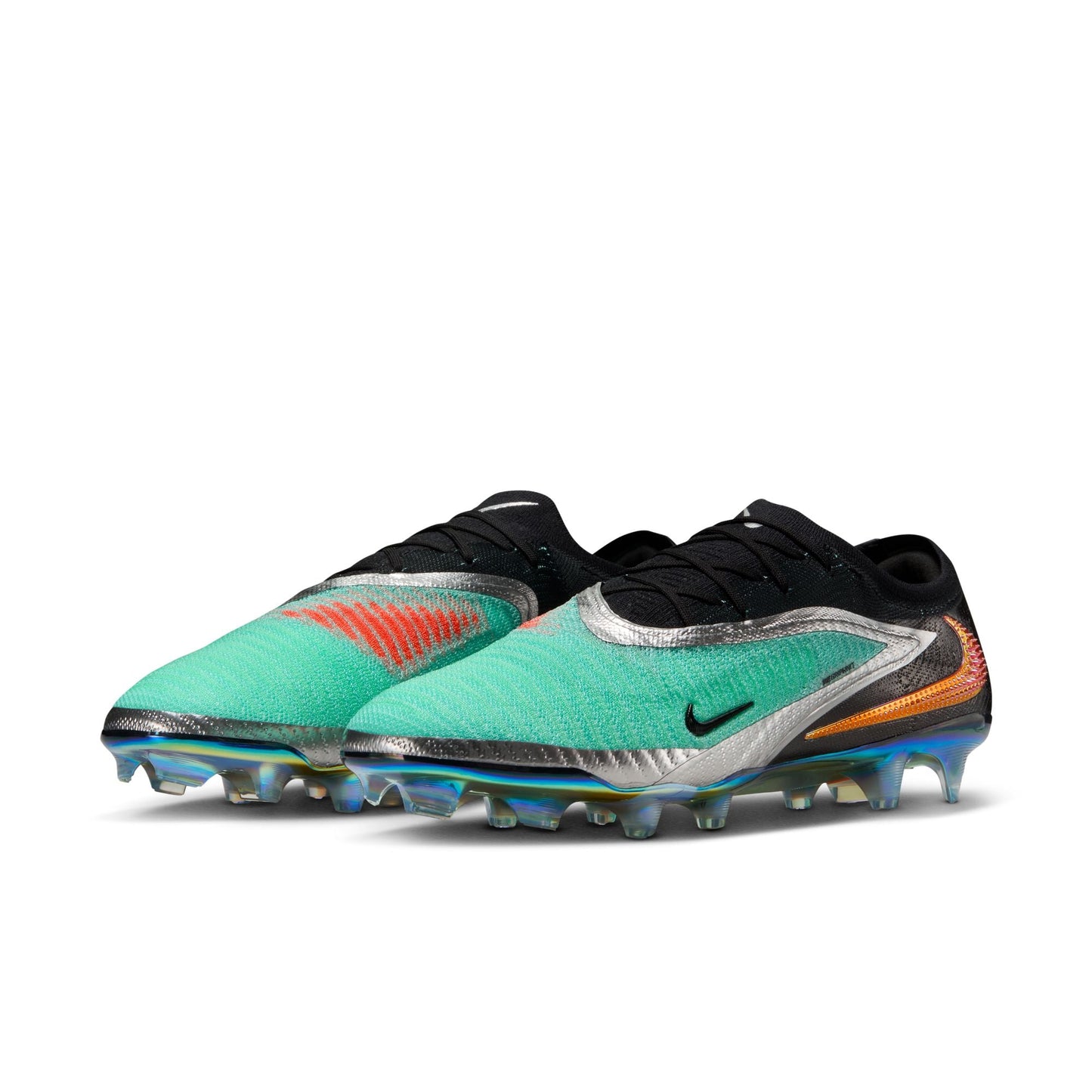 Nike Phantom 6 Low Elite FG/MG Soccer Cleat - Chrome/Black