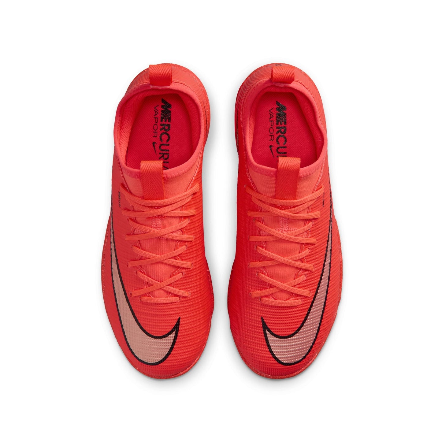 Nike Junior Vapor 17 Academy TF Turf Soccer Shoes - Bright Crimson/ Blur
