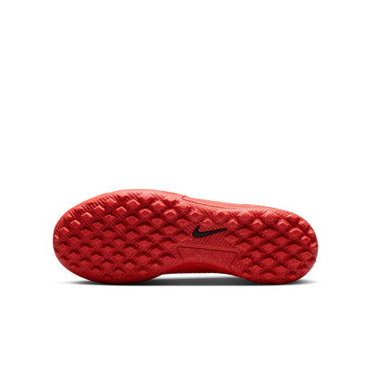 Nike Junior Vapor 17 Academy TF Turf Soccer Shoes - Bright Crimson/ Blur