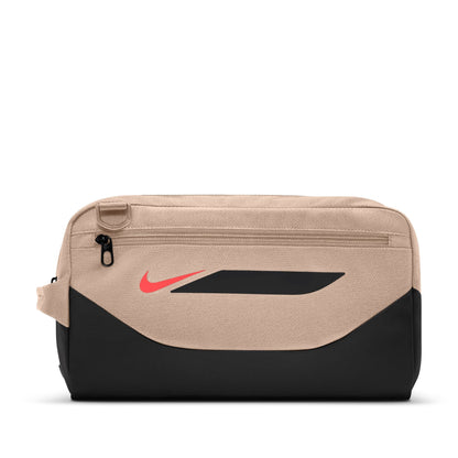 Nike Academy Soccer Shoe Shoe Bag - Linen/ Black/ Bright Crimson