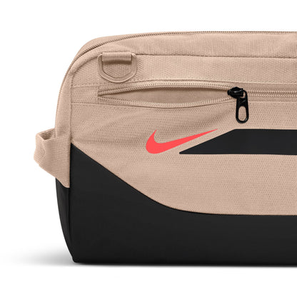 Nike Academy Soccer Shoe Shoe Bag - Linen/ Black/ Bright Crimson