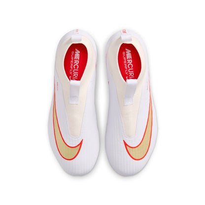 Nike Junior Superfly 11 Academy FG/MG Firm Ground/Multi Ground Soccer Shoes - White Blur/ Bright Crimson
