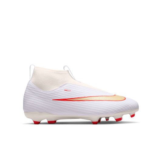 Nike Junior Superfly 11 Academy FG/MG Firm Ground/Multi Ground Soccer Shoes - White Blur/ Bright Crimson