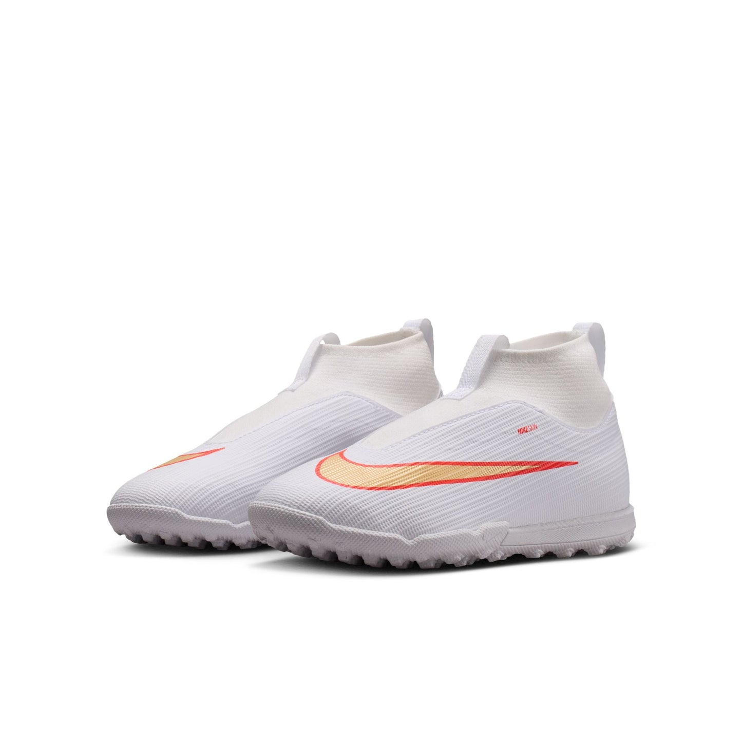 Nike Junior Superfly 11 Academy TF Turf Soccer Shoes - White Blur/ Bright Crimson