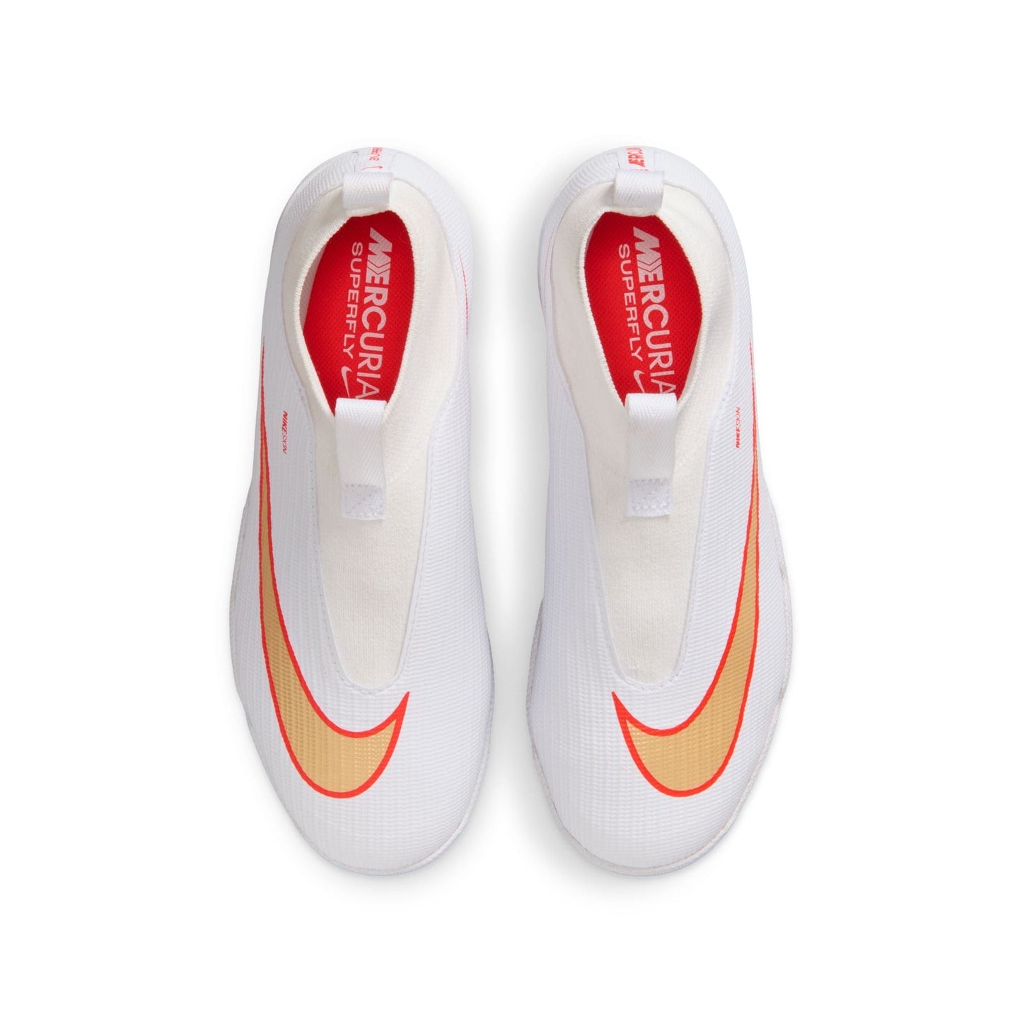 Nike Junior Superfly 11 Academy TF Turf Soccer Shoes - White Blur/ Bright Crimson