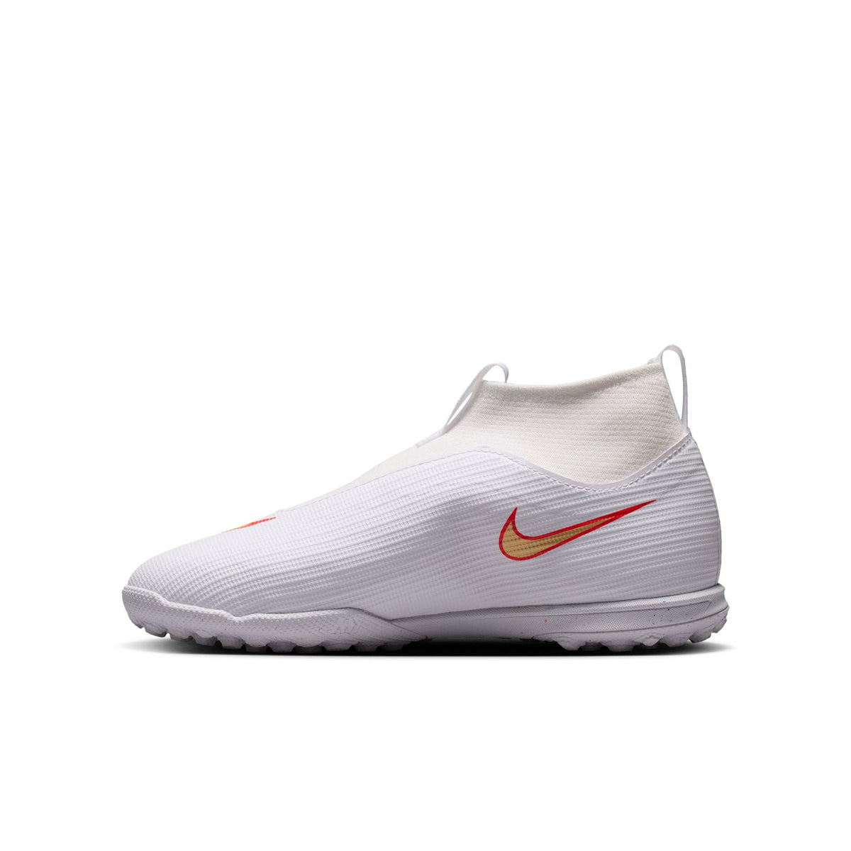 Nike Junior Superfly 11 Academy TF Turf Soccer Shoes - White Blur/ Bright Crimson