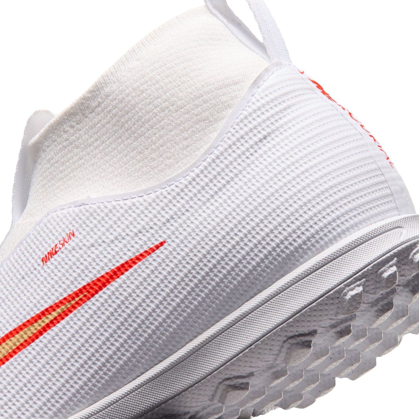 Nike Junior Superfly 11 Academy TF Turf Soccer Shoes - White Blur/ Bright Crimson