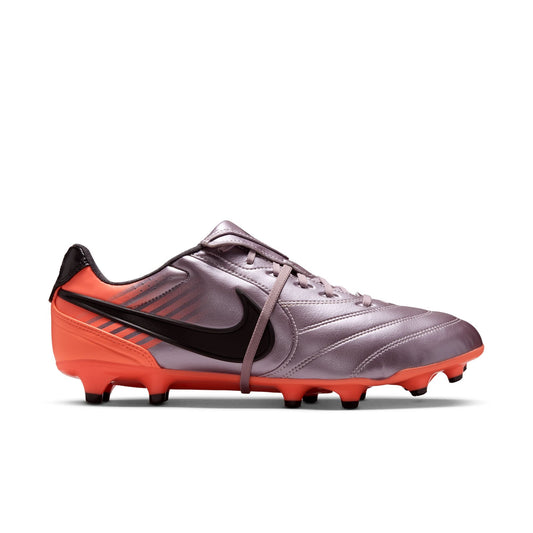 Nike Tiempo Ligera Pro FG Firm-Ground Soccer Cleats/BLEACHED LILAC/BLACK-TOTAL ORANGE