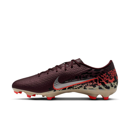 Nike United Mercurial Vapor 16 Academy FG Firm Ground Soccer Cleat - Burgundy Crush/Metallic Silver