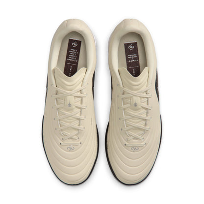 Nike United Tiempo Maestro Academy TF Turf Soccer Cleat - Fossil/Metallic Silver/Burgundy Crush