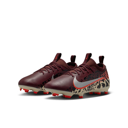 Nike United Junior Mercurial Vapor 16 Academy FG Firm Ground Low-Top Soccer Cleats- Burgundy Crush/Metallic Silver