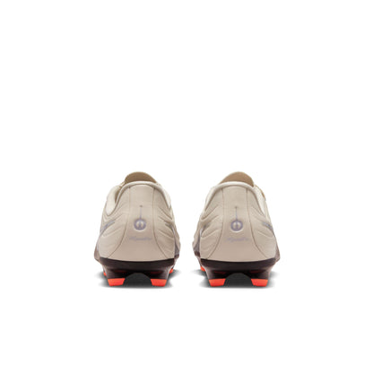 Nike United Junior Tiempo Maestro Academy FG Firm Ground Soccer Cleat - Fossil/Metallic Silver/Burgundy Crush