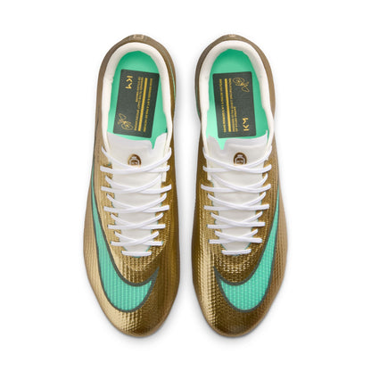 Nike Zoom Superfly 11 Kylian Mbappe Pro FG Firm Ground Soccer Cleats - Metallic Gold/ Green Glow