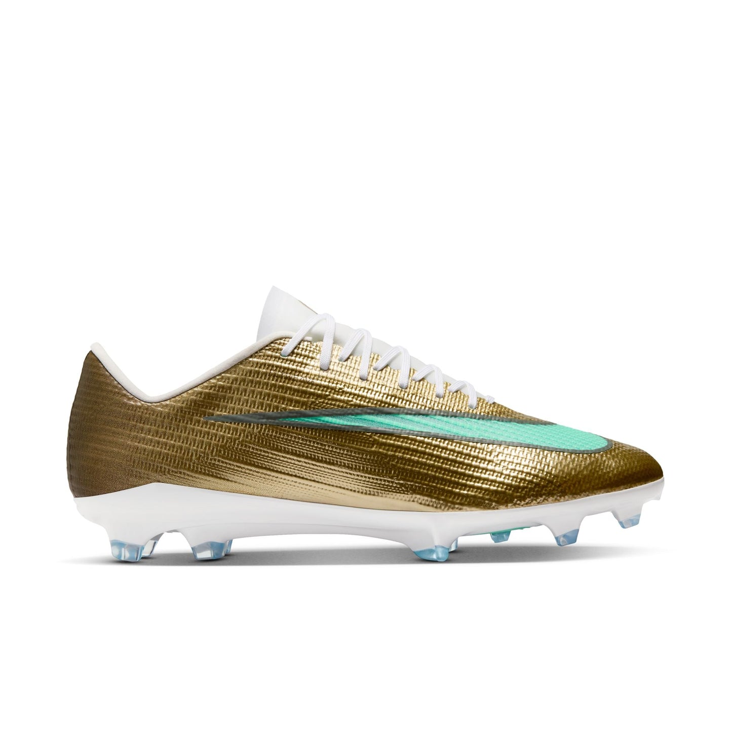 Nike Zoom Superfly 11 Kylian Mbappe Pro FG Firm Ground Soccer Cleats - Metallic Gold/ Green Glow