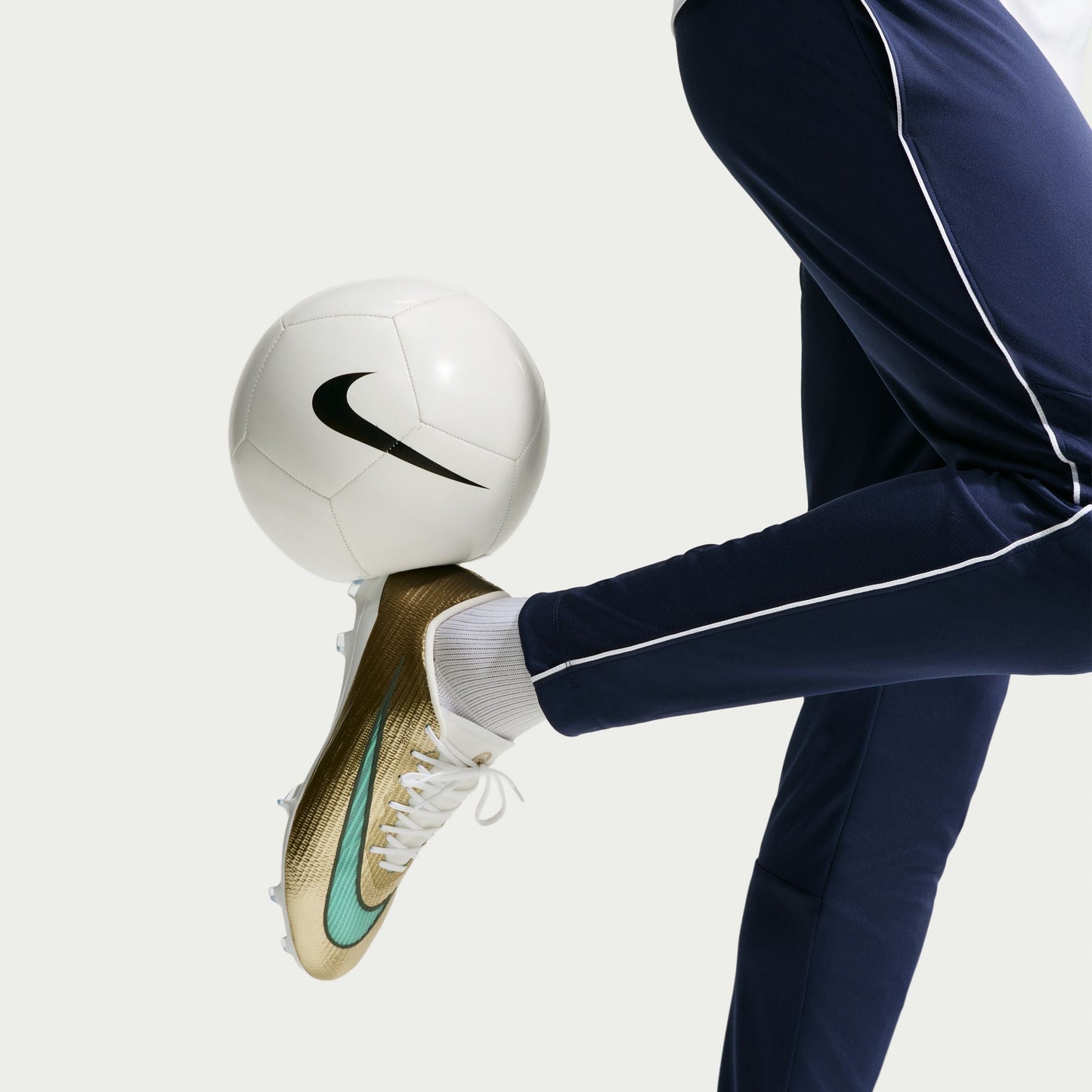 Nike Zoom Superfly 11 Kylian Mbappe Pro FG Firm Ground Soccer Cleats - Metallic Gold/ Green Glow