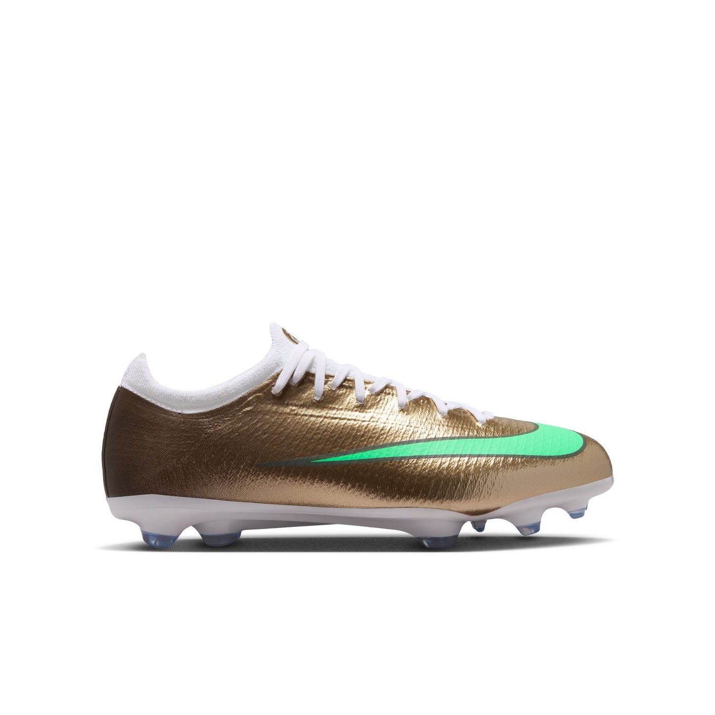 Nike Junior Kylian Mbappe Mercurial Vapor 17 Pro FG Firm Ground Soccer Cleat - Metallic Gold/Green Glow