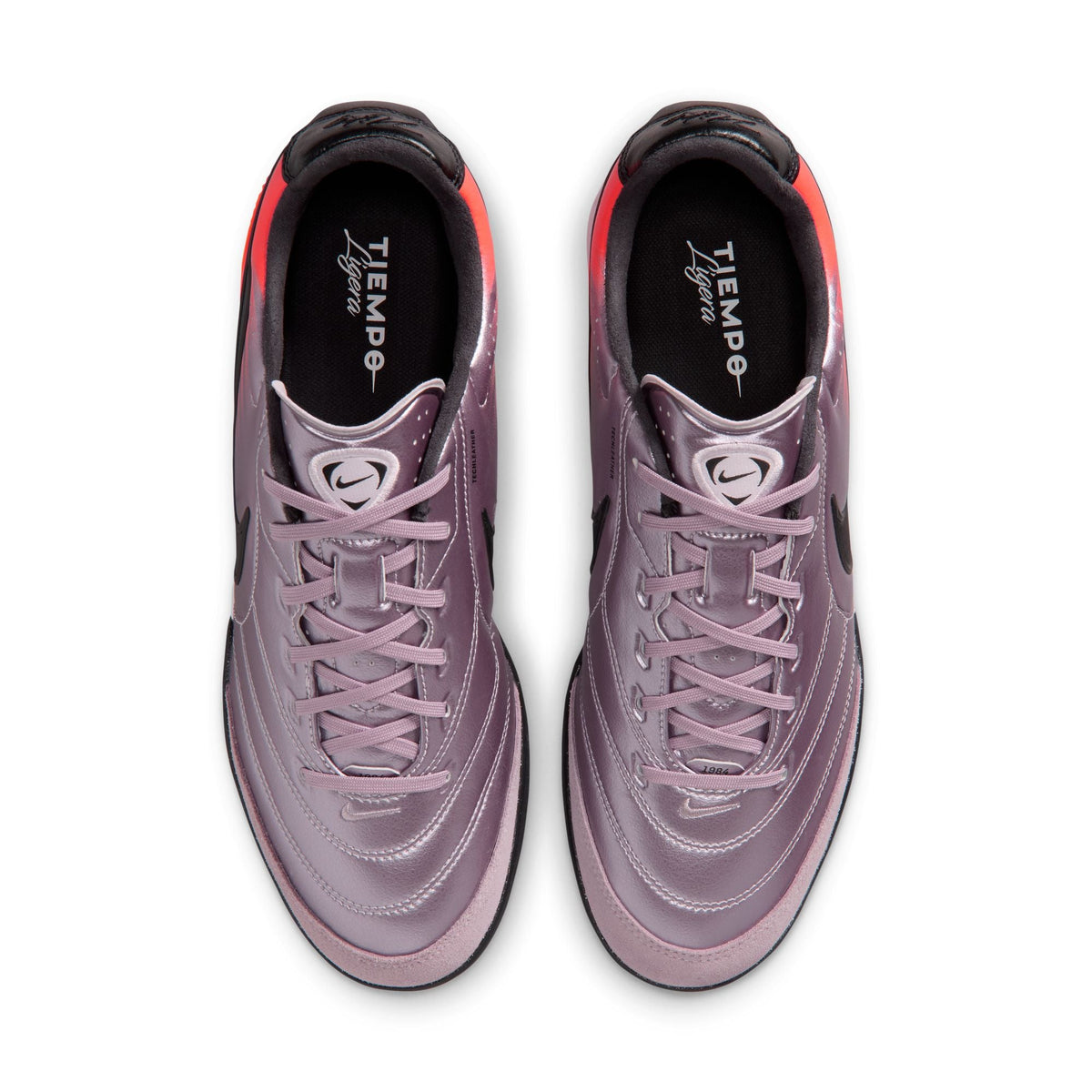 Nike Tiempo Ligera Pro Heritage TF Turf Soccer Cleats-  Bleached Lilac/Black/Total Orange