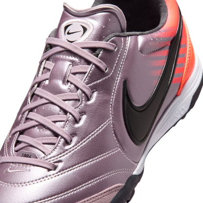 Nike Tiempo Ligera Pro Heritage TF Turf Soccer Cleats-  Bleached Lilac/Black/Total Orange