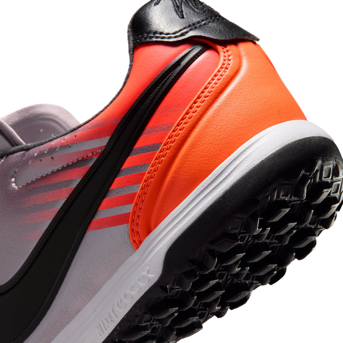 Nike Tiempo Ligera Pro Heritage TF Turf Soccer Cleats-  Bleached Lilac/Black/Total Orange