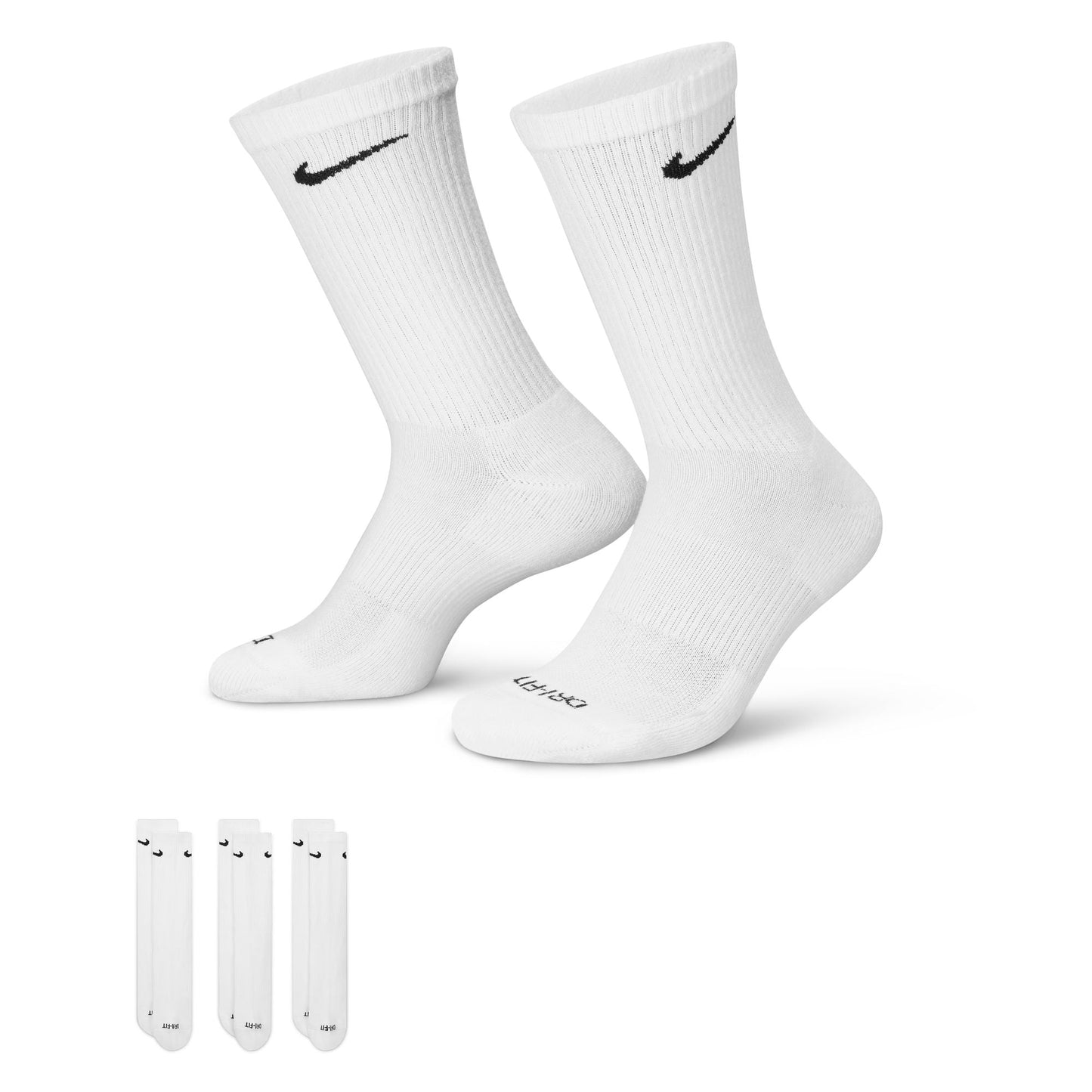 Nike Every Day Soccer Socks - White/ Black