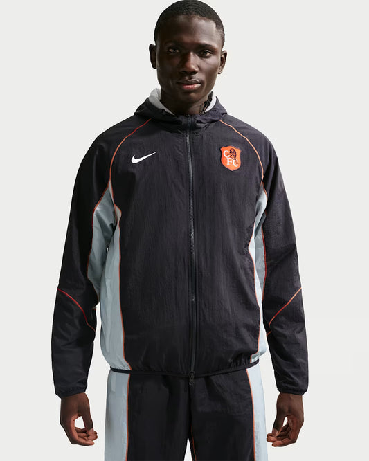 Chelsea FC Strike+ SE Men's Nike Soccer Repel Hooded Jacket