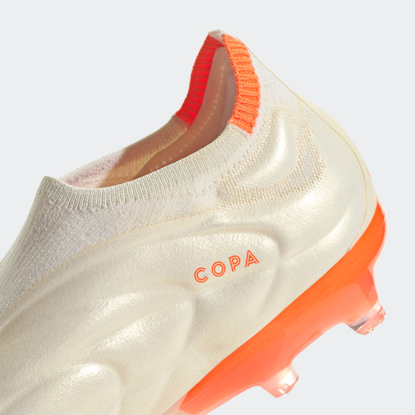 adidas Copa Pure+ FG Soccer Cleats - Off White / Team Solar Orange / Off White