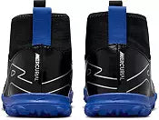 Nike Junior Zoom Mercurial Superfly 9 Academy TF Turf Soccer Shoes - Black/Chrome-Hyper Royal