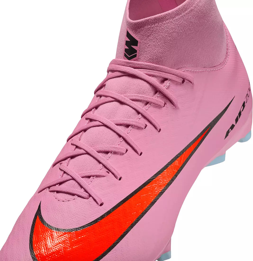 Nike Air Zoom Mercurial Superfly 10 Academy FG Firm Ground Soccer Cleats -Magic Flamingo/ Black Total Crimson