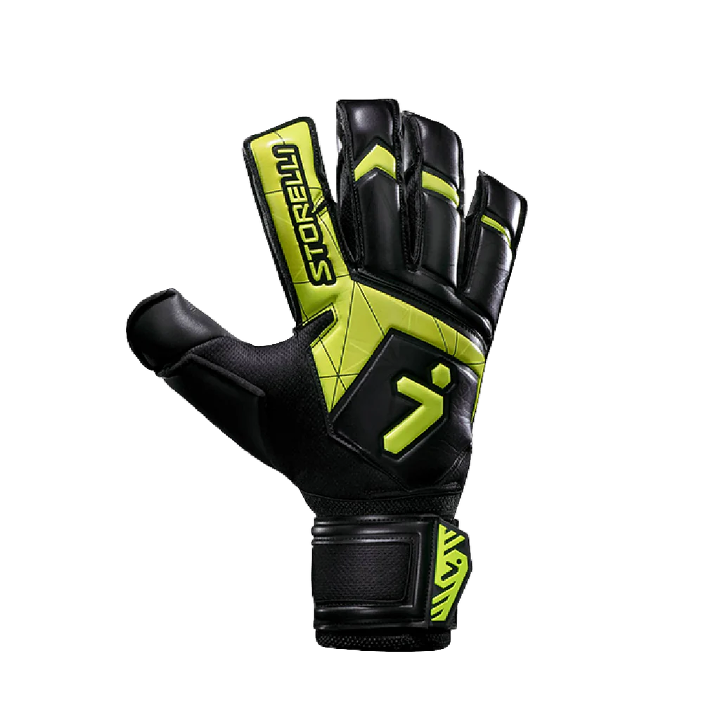Storelli Gladiator Challenger 3 Gloves - Black/Neon Yellow (Adult)