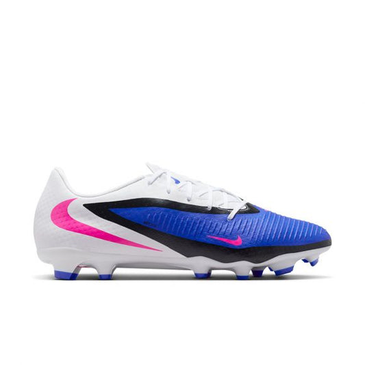 Nike Phantom 6 Low Academy FG Firm Ground Soccer Cleats-  Racer Blue/Pink Blast-White