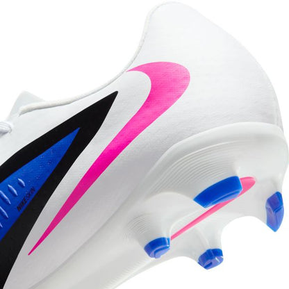 Nike Phantom 6 Low Academy FG Firm Ground Soccer Cleats-  Racer Blue/Pink Blast-White