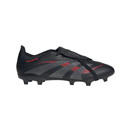 adidas Predator League FT FG Firm Ground Soccer Cleat - Black/Grefou/ Lucred