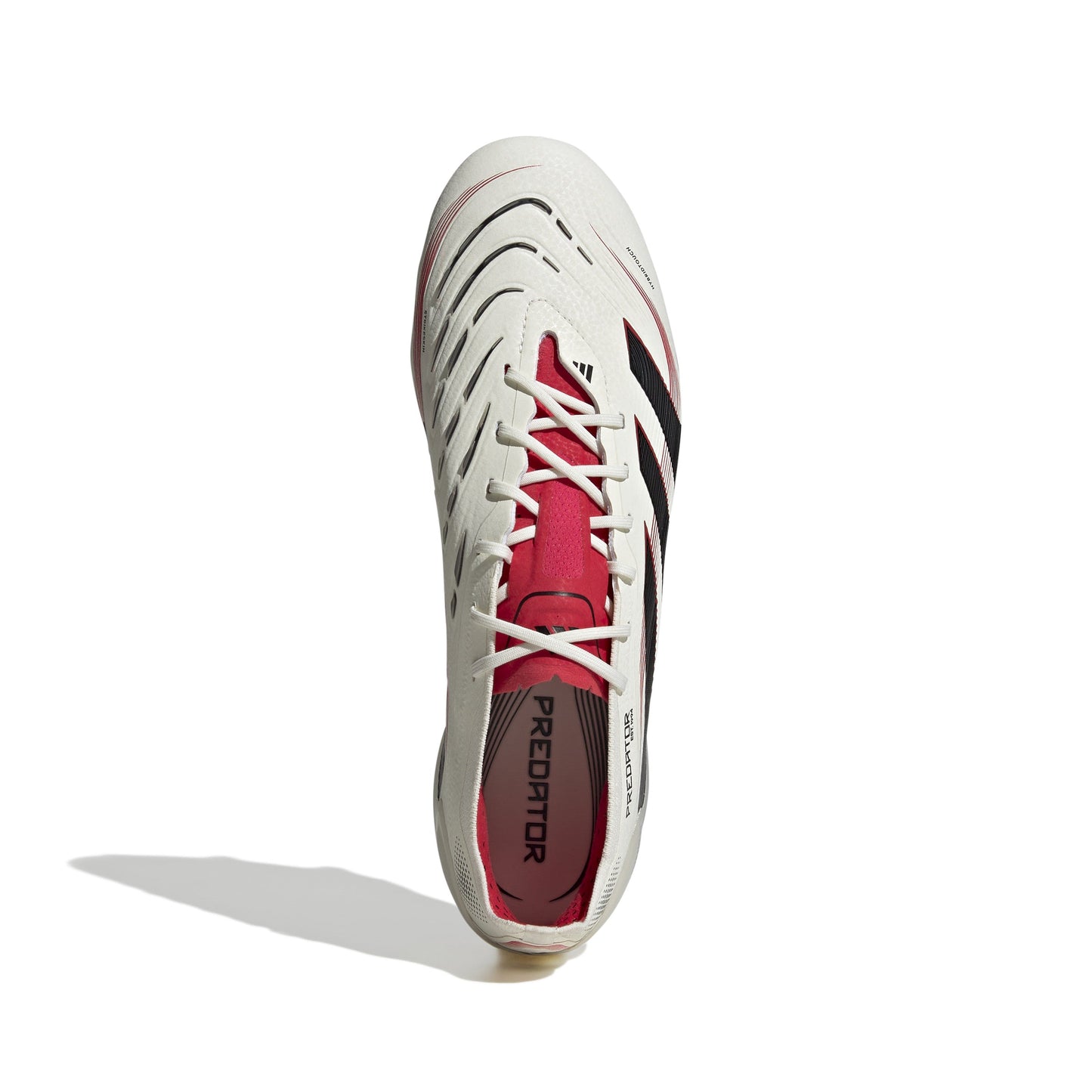 adidas Predator Elite FG Firm Ground Soccer Cleat - Off White/ Core Black/ Pure Ruby