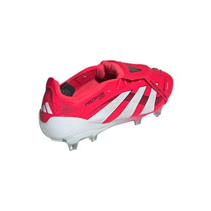 adidas Predator Elite Fold Tounge FG Firm Ground Soccer Cleat - Lucid Red / Cloud White / Core Black