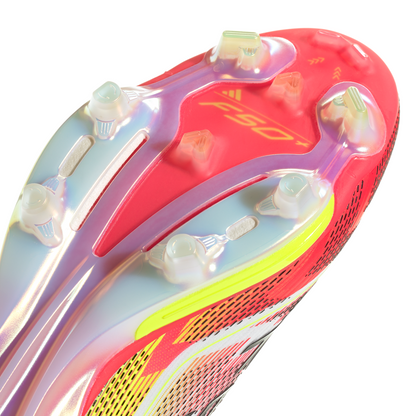 adidas F50 + FG Firm Ground Soccer Cleat  - White/ Black
